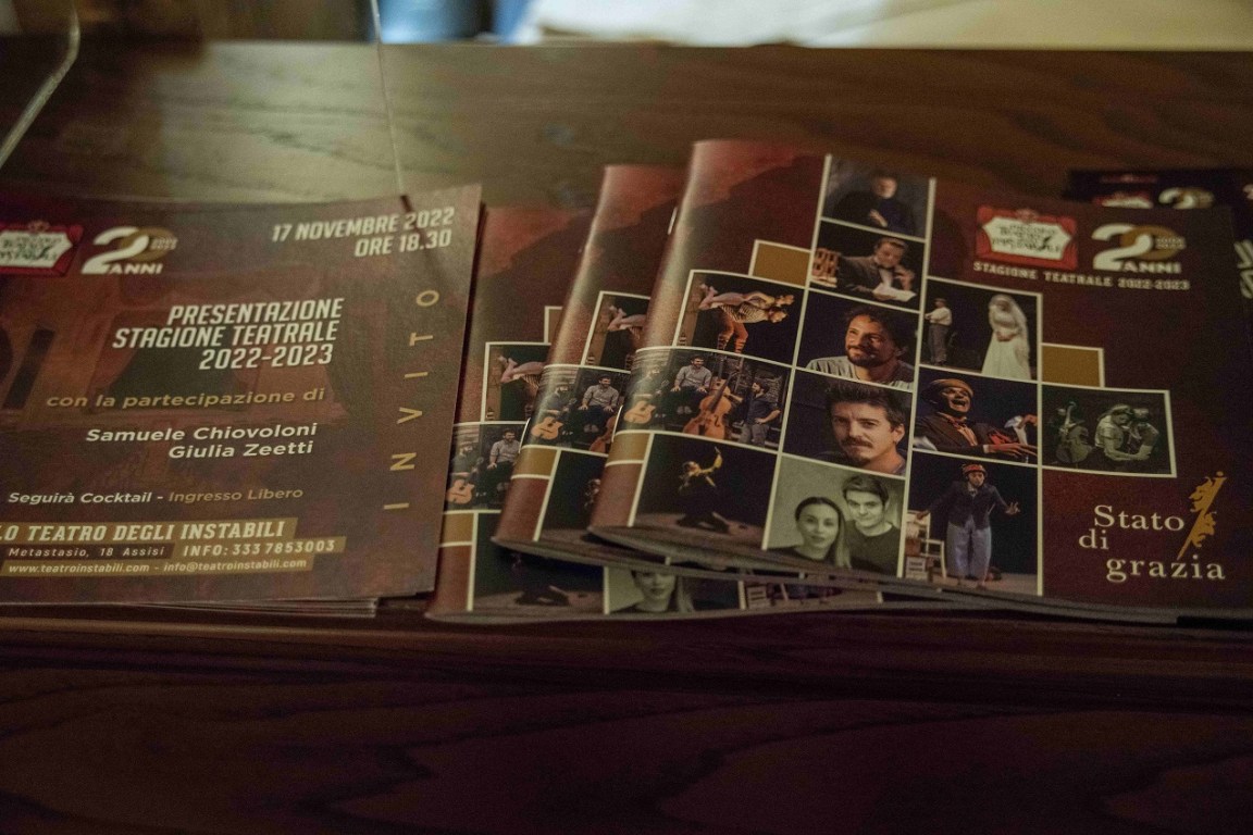 presentazione stagione 2022/2023 Piccolo teatro degli Instabili Assisi