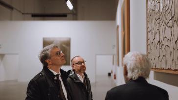 il procuratore Cantone in visita ai musei Burri