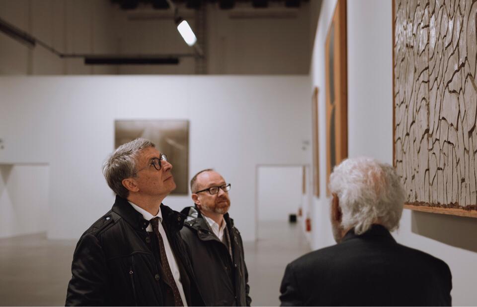 il procuratore Cantone in visita ai musei Burri