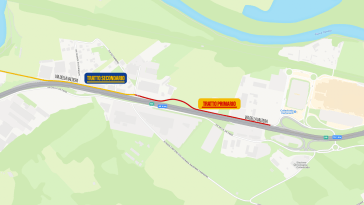 via della Valtiera lavori in corso