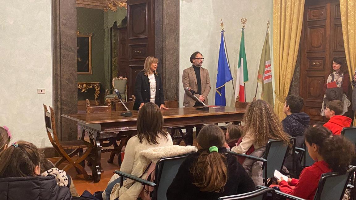 scuola Di VIttorio di Umbertide Incontro presidente Tesei