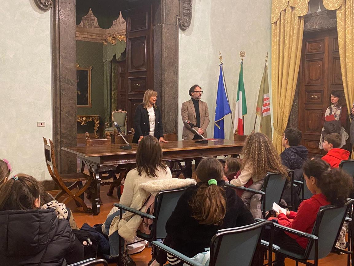 scuola Di VIttorio di Umbertide Incontro presidente Tesei