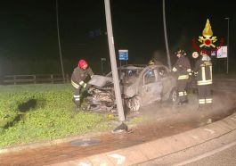 incendio vettura bastia