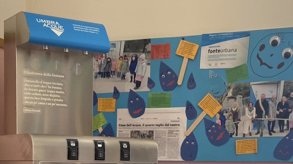 Fontanella Umbria Acque nella scuola materna Sant'Arcangelo