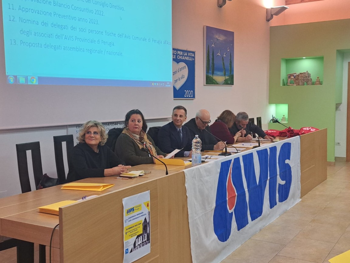 assemblea annuale Avis Perugia 2023