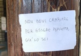 Non devi cambiare per essere perfetta, già lo sei