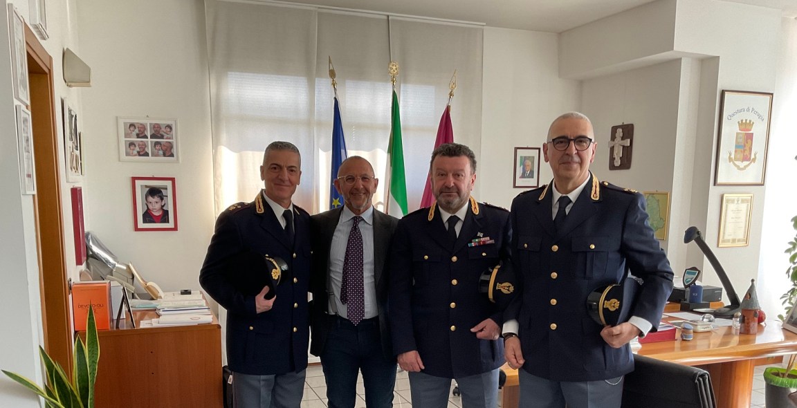questore e nuovi vice commissari Perugia