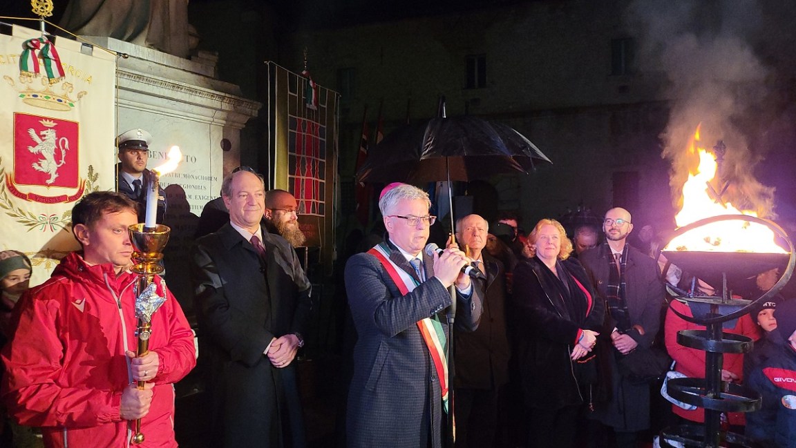 La Fiaccola Benedettina è rientrata a Norcia 2023