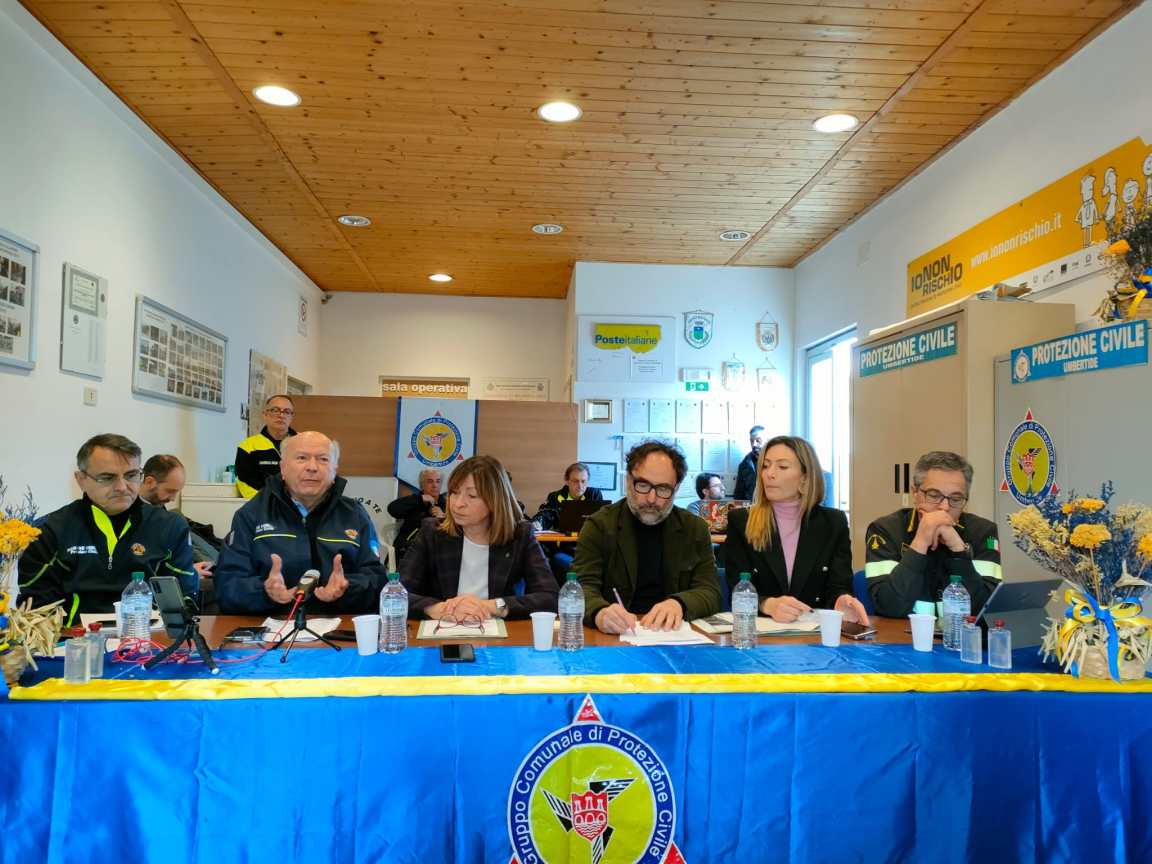 conferenza punto della situazione terremoto Umbertide