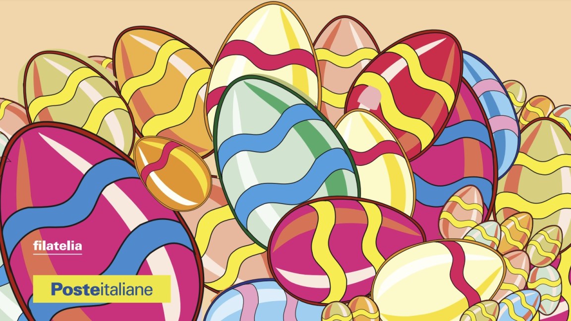 cartolina Pasqua 2023 Poste italiane