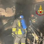 Incendio appartamento disabitato