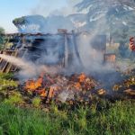 Incendio rimessa Sant'Andrea delle Fratte