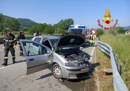auto contro guardrail Tavernelle
