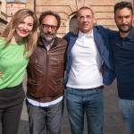 Il sindaco Carizia insieme agli assessori uscenti (foto Paolo Ippoliti)