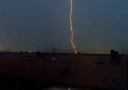 Foto ripresa dal video pubblicato su Perugia Meteo