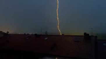 Foto ripresa dal video pubblicato su Perugia Meteo