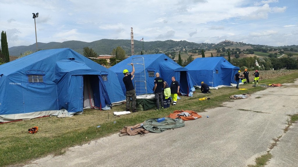 Allestimento campo base  Gualdus Captaneorum 20232