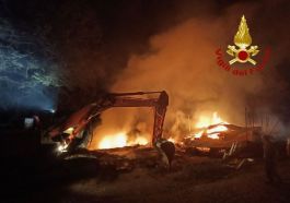 Incendio fienile Compignano