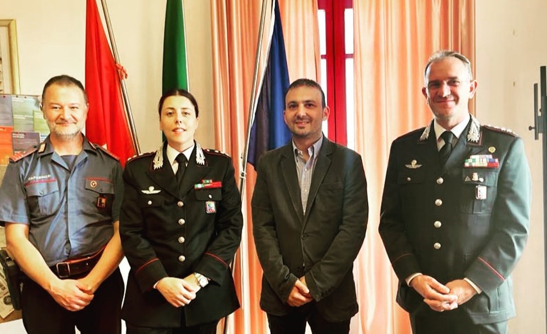 incontro fra il sindaco Pierotti e i carabinieri