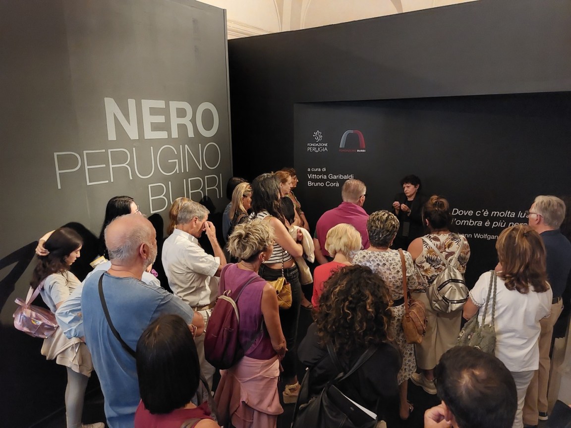 Mostra NERO Perugino Burri