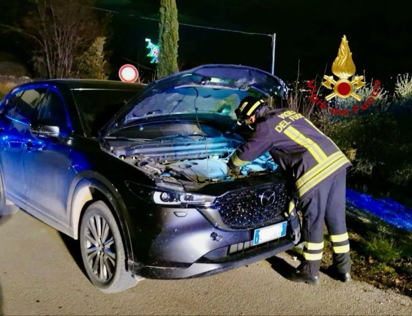 monteluiano auto contro palo