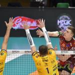 Valsa Group MODENA vs Sir Susa Vim PERUGIA, 4a giornata girone di ritorno regular season Superlega Credem Banca, presso PalaPanini Modena, sabato 20 gennaio 2024. Foto Michele Benda.