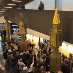 I Ceri al Parlamento europeo (foto da Facebook/Associazione Maggio Eugubino)