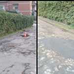 case bruciate buca asfaltata