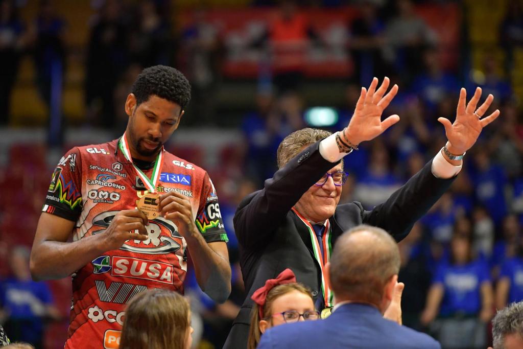 Mint Vero Volley MONZA vs Sir Susa Vim PERUGIA, Gara 2 Finale Scudetto Play-Off Superlega Credem Banca - Campionato italiano di Pallavolo Maschile - Volley Volleyball presso Opiquad Arena Mona IT, 28 aprile 2024. [ID: 20240428/_MB50623] Foto: Michele Benda