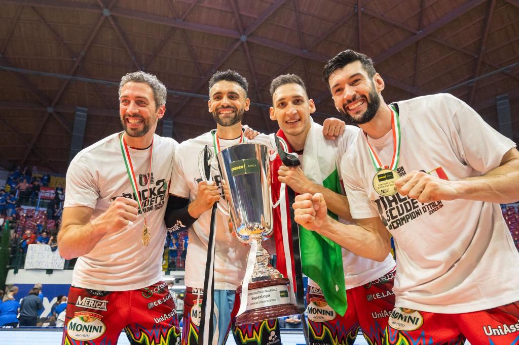 Mint Vero Volley MONZA vs Sir Susa Vim PERUGIA, Gara 2 Finale Scudetto Play-Off Superlega Credem Banca - Campionato italiano di Pallavolo Maschile - Volley Volleyball presso Opiquad Arena Mona IT, 28 aprile 2024. [ID: 20240428/_MB68063] Foto: MICHELE BENDA