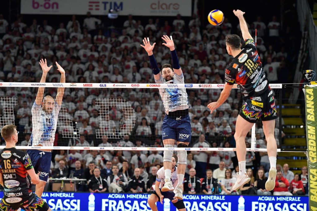 Sir Susa Vim PERUGIA vs Mint Vero Volley MONZA, Gara 3 Finale Scudetto Play-Off Superlega Credem Banca - Campionato italiano di Pallavolo Maschile - Volley Volleyball presso PalaBarton Perugia IT, 25 aprile 2024. Foto: Michele Benda [riferimento file: 2024-04-25/_MB58844]