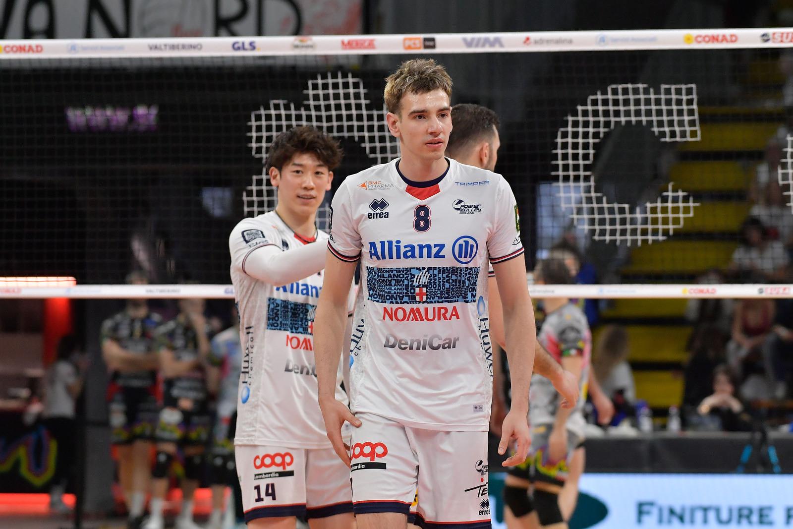 durante Sir Susa Vim PERUGIA vs Allianz MILANO, Gara 1 Semifinale Play-Off Superlega Credem Banca - Campionato italiano di Pallavolo Maschile - Volley Volleyball presso PalaBarton Perugia IT, 31 marzo 2024. [ID: 20240331/_MB50968] Foto: Michele Benda