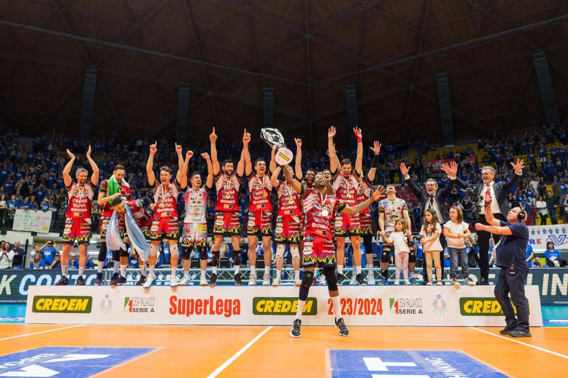 Mint Vero Volley MONZA vs Sir Susa Vim PERUGIA, Gara 2 Finale Scudetto Play-Off Superlega Credem Banca - Campionato italiano di Pallavolo Maschile - Volley Volleyball presso Opiquad Arena Mona IT, 28 aprile 2024. [ID: 20240428/_MB67809] Foto: MICHELE BENDA