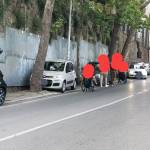 via XIV Settembre sosta selvaggia