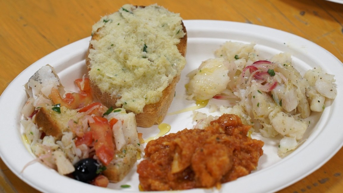 Antipasto di baccalà sagra