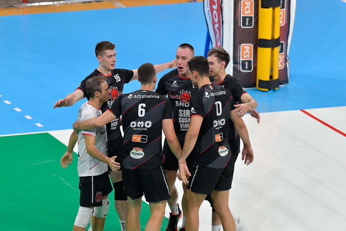 allenamento congiunto, Sir Susa Vim Perugia, Cisterna Volley presso PalaBarton Perugia IT, 30 agosto 2024. Foto: BENDA [riferimento file: 2024-08-30/_MB51695]