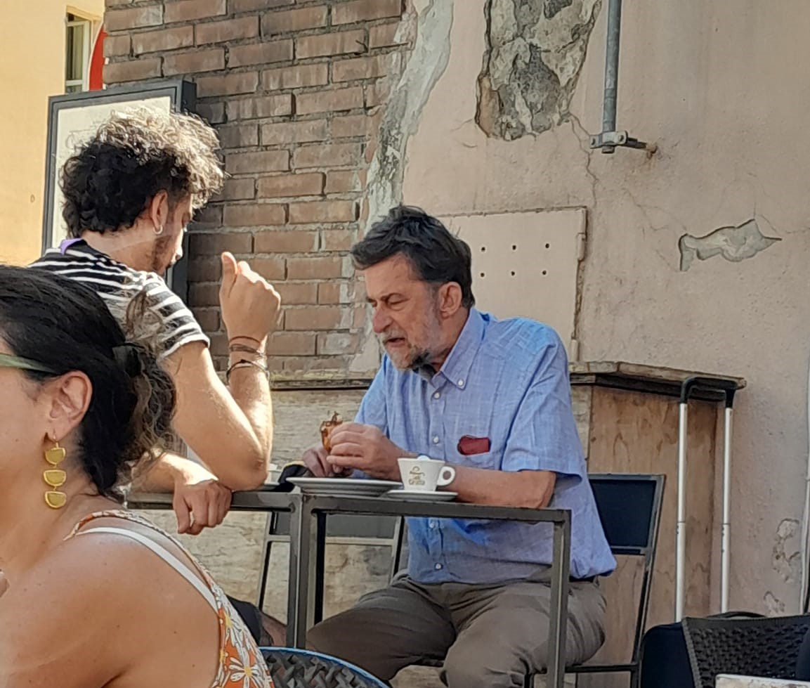 Nanni Moretti a Spoleto (foto da Facebook)