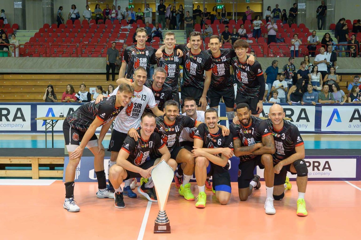 Sir Susa Vim Perugia vs Cucine Volley Civitanova, Finale Jesi Volley Cup presso PalaTriccoli Jesi IT, 15 settembre 2024. Foto: MICHELE BENDA [riferimento file: 2024-09-15/_MB67840]