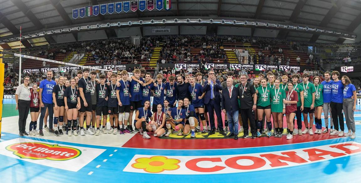 Volley Umbria Final Four - ITS Umbria Academy presso PalaBarton Perugia IT, 22 ottobre 2024. [ID: 20241022/_MB56309-Pano] Foto: Michele Benda