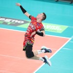 Oleh PLOTNYTSKYI durante Itas TRENTINO vs Sir Susa Vim PERUGIA, 5ª giornata girone di andata regular season Superlega Credem Banca - Campionato italiano di Pallavolo Maschile - Volley Volleyball presso Il T Quotidiano Arena Trento IT, 27 ottobre 2024. Foto: Marco Trabalza [riferimento file: 2024-10-27/TNPG1-15]