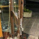 Spaccata in una pasticceria di via Angeloni (foto di Lorenzo Brunetti dal gruppo Facebook Progetto Fontivegge)