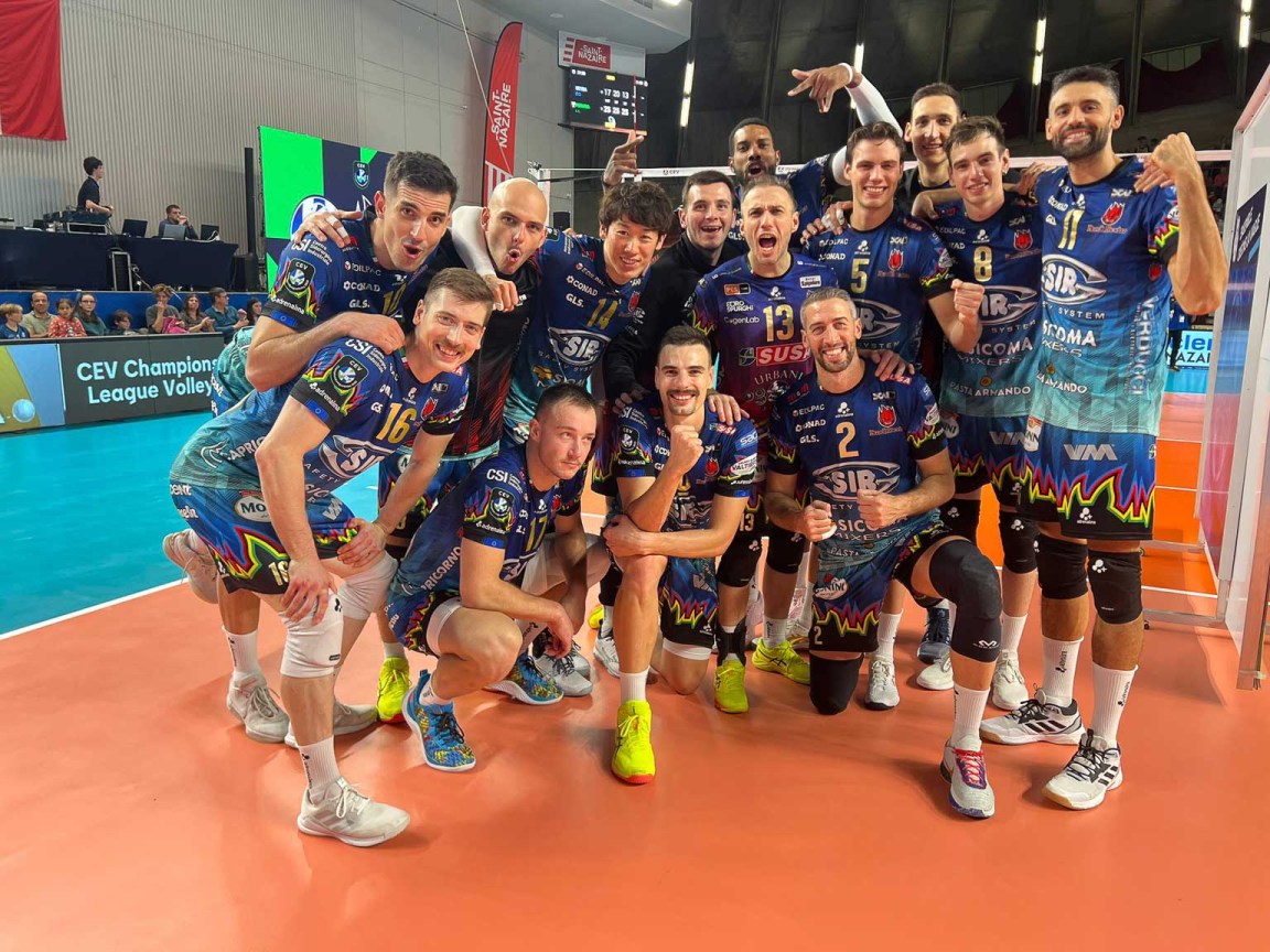 SAINT-NAZAIRE VB Atlantique (FRA) vs Sir Sicoma Monini PERUGIA (ITA), 4th Round - Pool D - Leg 2 - CEV Champions League Volley 2025 | Men presso La Soucoupe Saint-Nazaire FR, 19 novembre 2024. Foto: Francesco Biancalana [riferimento file: 2024-11-19/WhatsApp Image 2024-11-19 at 21.37.29]