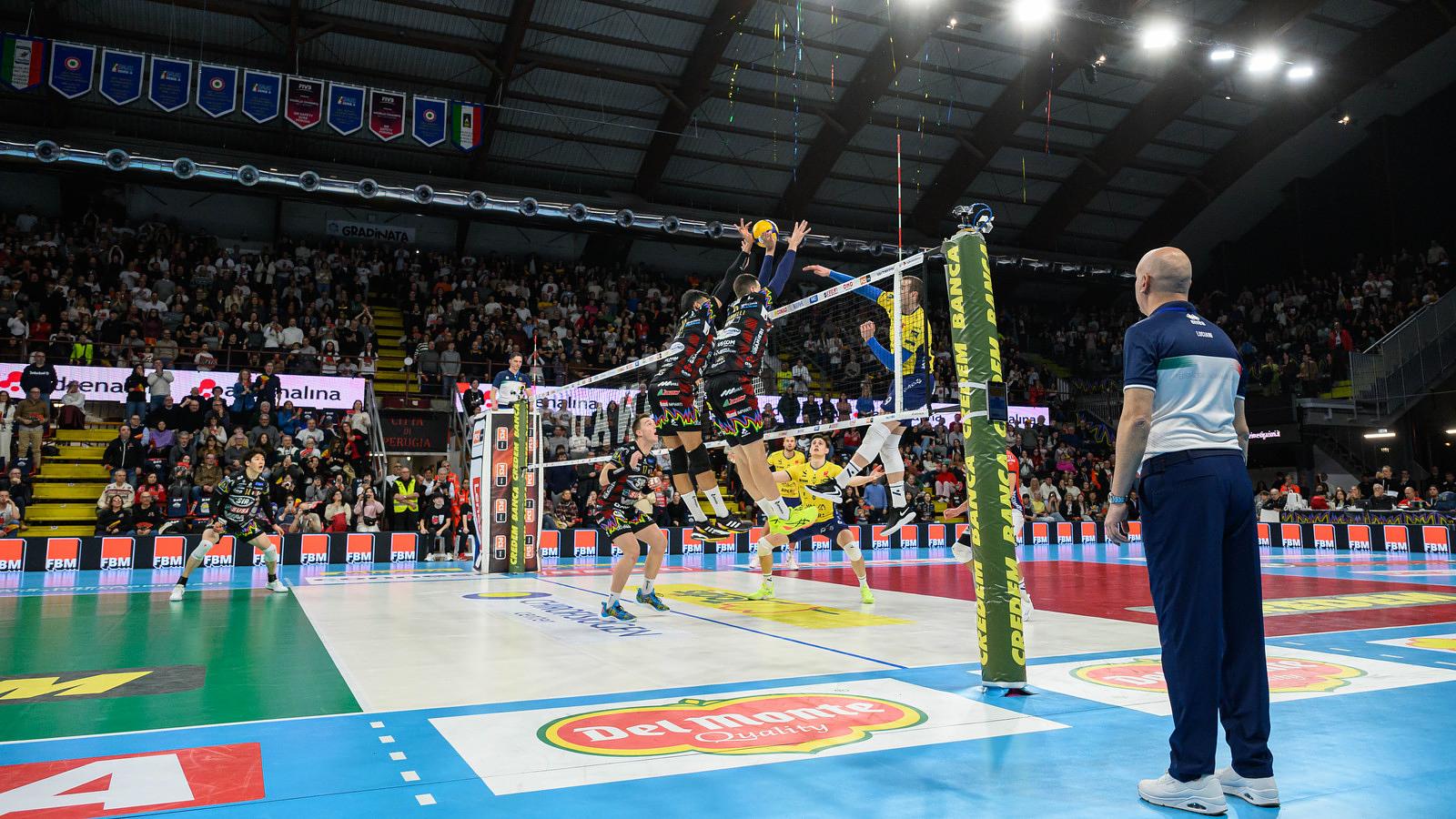 Sir Susa Vim PERUGIA vs Valsa Group MODENA, 14ª giornata (3ª di ritorno) regular season Superlega Credem Banca - Campionato italiano di Pallavolo Maschile - Volley Volleyball