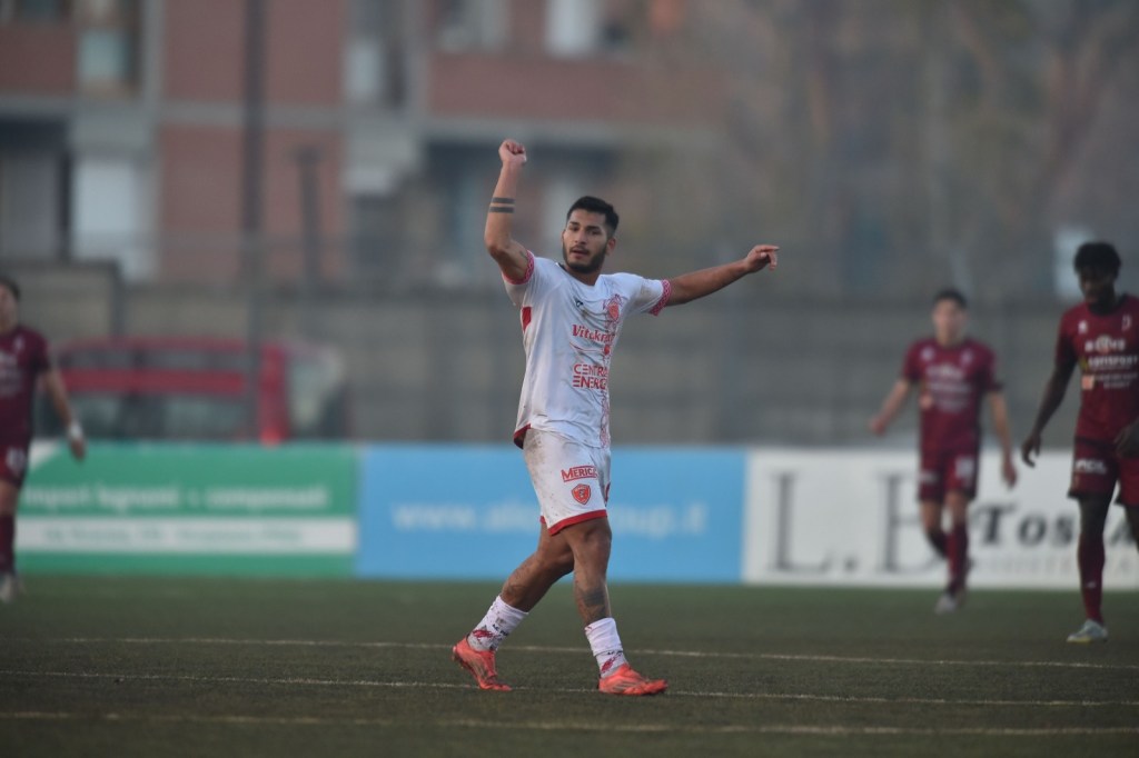 Pontedera-Perugia Montevago dopo il gol FOTO SETTONCE RIPRODUZIONE VIETATA