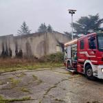 incendio capannone Casa del Diavolo