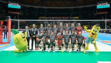 Sir Susa Vim PERUGIA vs Rana VERONA, semifinale DelMonte® Coppa Italia Superlega - Campionato italiano di Pallavolo Maschile - Volley Volleyball presso Unipol Arena Casalecchio di Reno, Bologna IT, 25 gennaio 2025. Foto: Michele Benda [riferimento file: 2025-01-25/_MB64025]