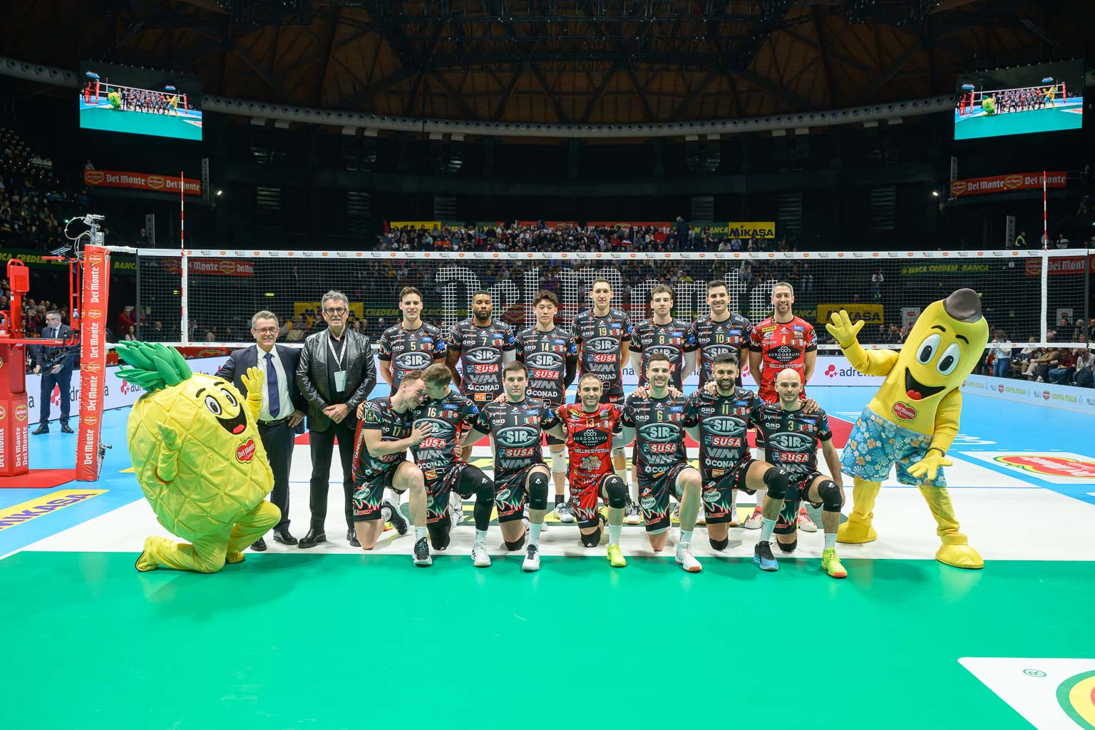 Sir Susa Vim PERUGIA vs Rana VERONA, semifinale DelMonte® Coppa Italia Superlega - Campionato italiano di Pallavolo Maschile - Volley Volleyball presso Unipol Arena Casalecchio di Reno, Bologna IT, 25 gennaio 2025. Foto: Michele Benda [riferimento file: 2025-01-25/_MB64025]
