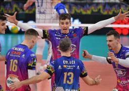 Sir Sicoma Monini PERUGIA (ITA) vs Halkbank ANKARA (TUR), 4th Round - Pool D - Leg 6 - CEV Champions League Volley 2025 | Men at PalaBarton Perugia IT, 29 gennaio 2025. Photo 2025 Michele Benda
