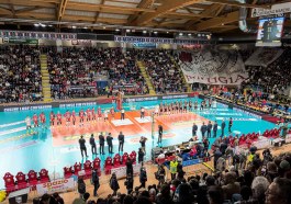 Cucine Lube CIVITANOVA vs Sir Susa Vim PERUGIA, 17ª giornata (6ª di ritorno) regular season Superlega Credem Banca - Campionato italiano di Pallavolo Maschile - Volley Volleyball presso PalaBarton Perugia IT, 19 gennaio 2025. Foto: [riferimento file: 2025-01-19/IMG_4311]