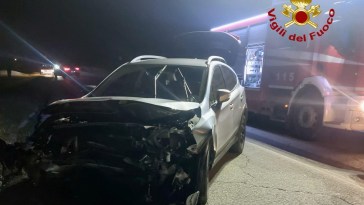 frontale notte Nocera Umbra